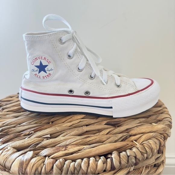 Converse Chuck Taylor All Star Hi Lift Sneaker - Little Kid - White Size 1 - Picture 6 of 12